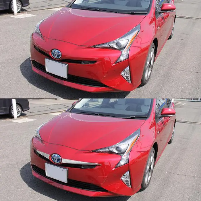 2 шт. передняя отделка из нержавеющей стали SUS304 для Toyota Prius 4 ZVW50 2015 и выше|cover up|cover