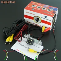 bigbigroad car intelligent track rear view camera connect to original screen for peugeot 508 2011 2012 2013 2014 2015 2016