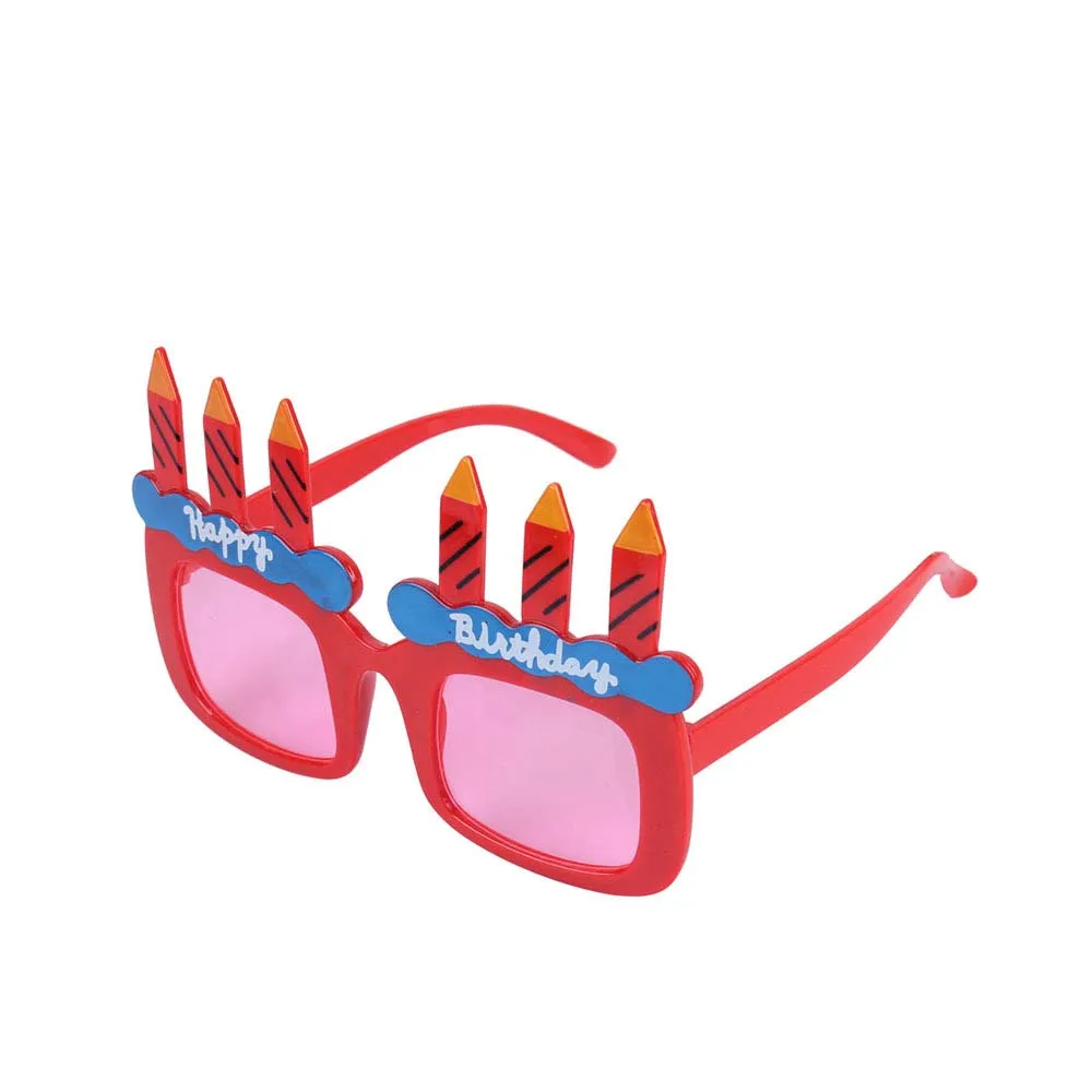 Women Men Kids Happy Birthday Glasses Cake Candle Sunglasses Funny Toy Party Favors|Украшения своими руками для