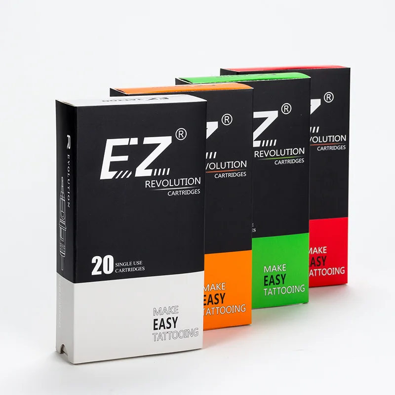 200 шт смешанные партии EZ Revolution картридж Иглы для татуировки RL RS M1 см Совместимость с картриджной системой татуировки ручки