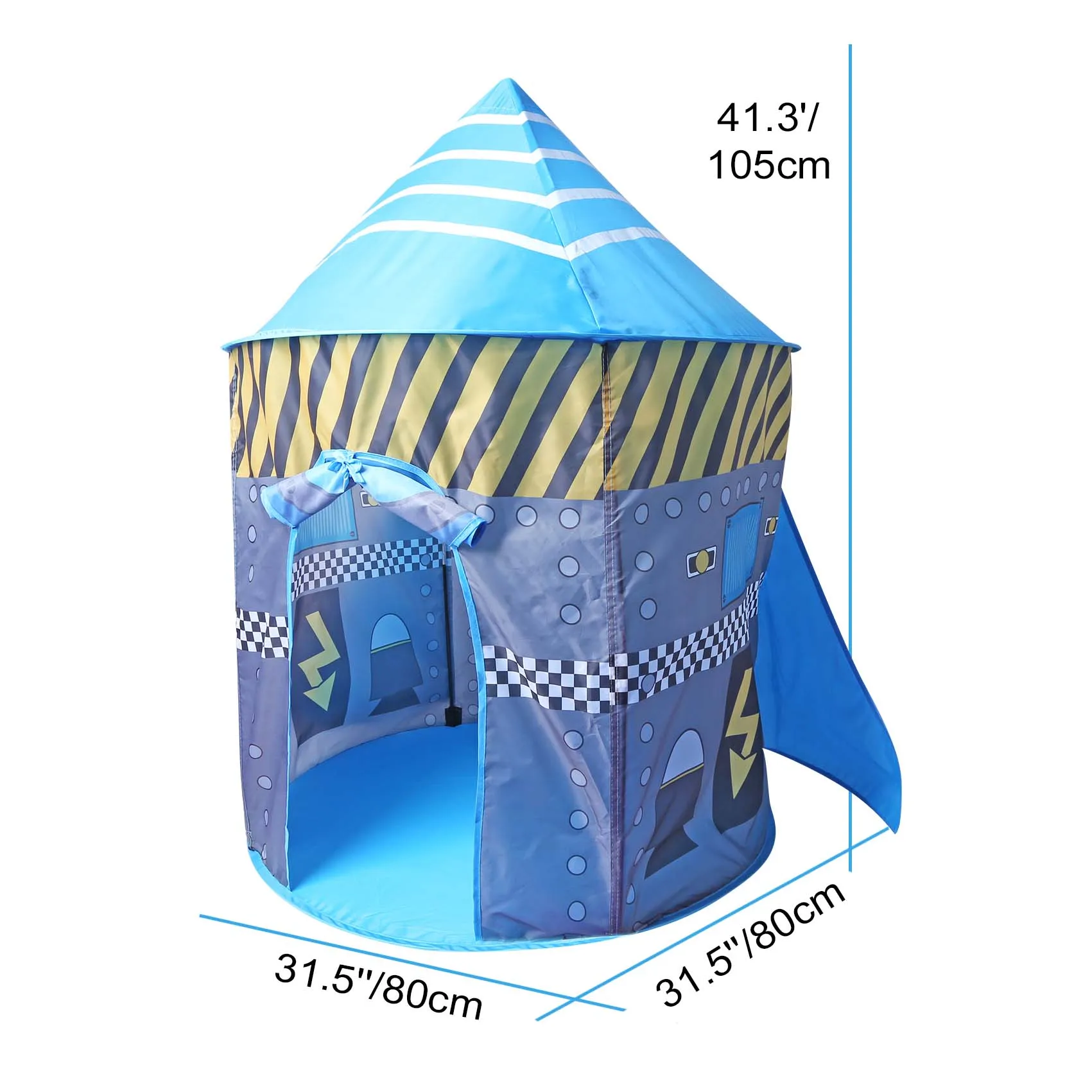 Большая палатка игрушечная Playhouse крытый и открытый сад Складная Pop Up астронавт в космосе играют палатка для детей - Цвет: A999-235