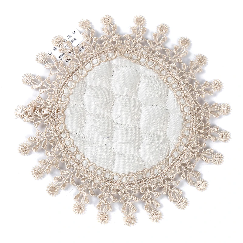 New Cloth Kitchen Christmas Placemat Tea Coffee Table Place Mat Dining Doily Mug Cup Glass Drink Coaster Pad Lace Embroidery | Дом и сад
