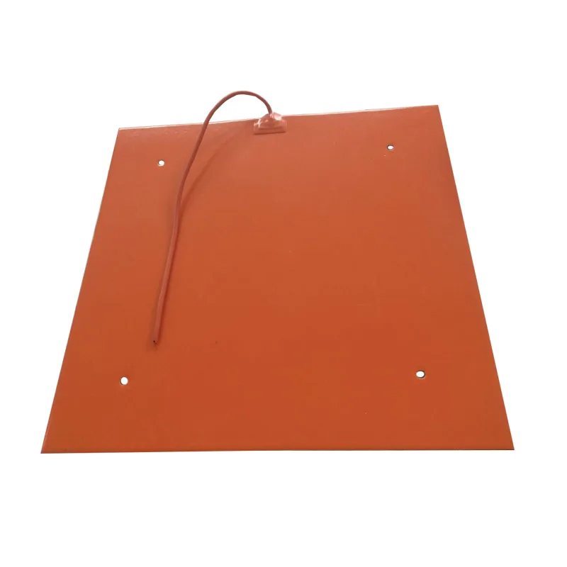 Заказная силиконовая нагревательная пластина 200 мм X 300 (8 &quotx 12&quot) 350 Вт 24 В