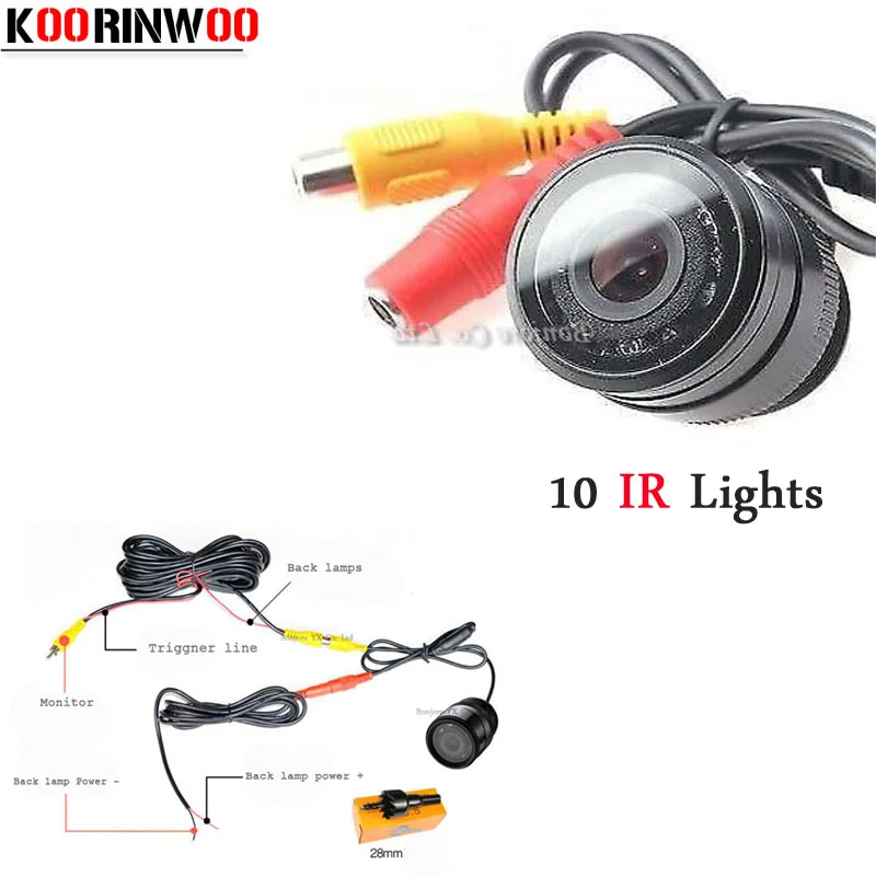 Автомобильная парковочная камера Koorinwoo фронтальная форма Cam 10 Ir Ights ночного
