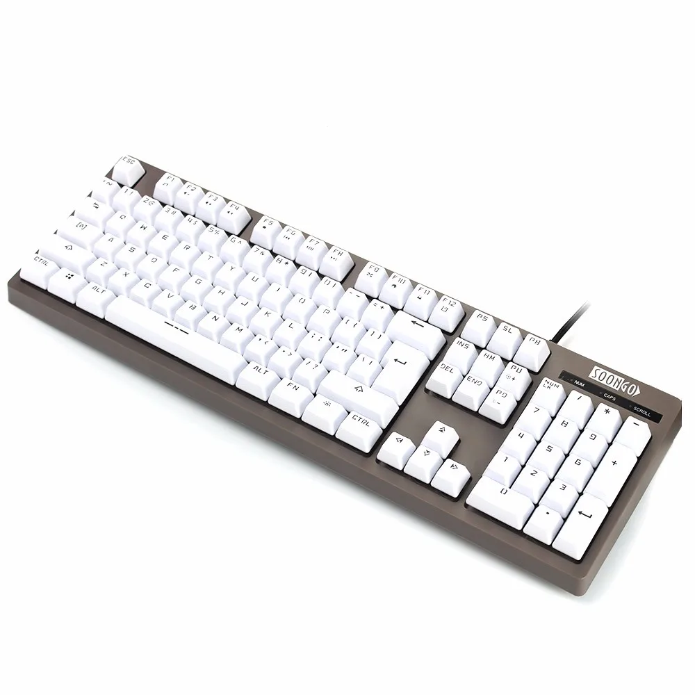 Игровая клавиатура со светодиодной подсветкой водостойкая 107 клавиш USB|keyboard led