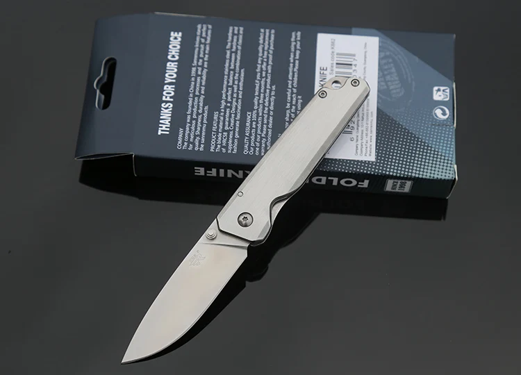 SANRENMU 7096 из нержавеющей стали EDC карманный складной нож с зажимом для ремня для путешествий, кемпинга и охоты