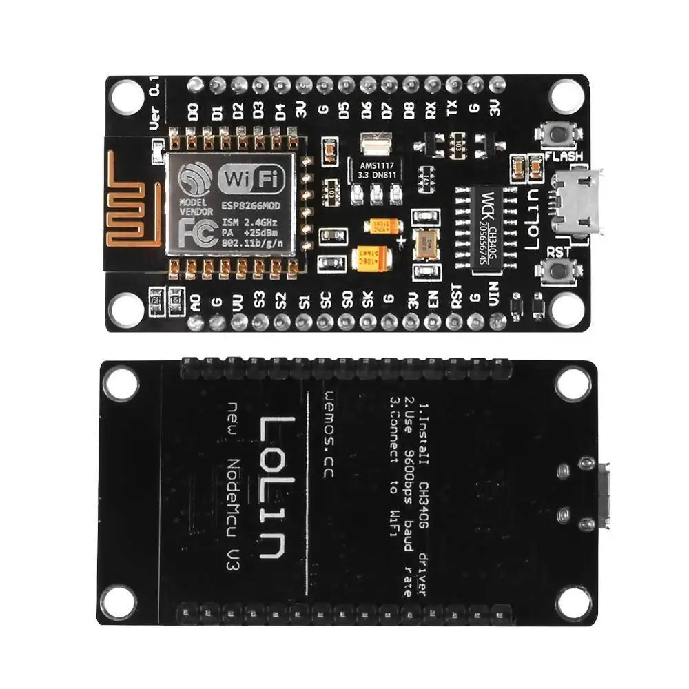 2 шт. ESP8266 NodeMCU LUA CH340 ESP-12E WiFi Интернет макетная плата Flash Серийный беспроводной