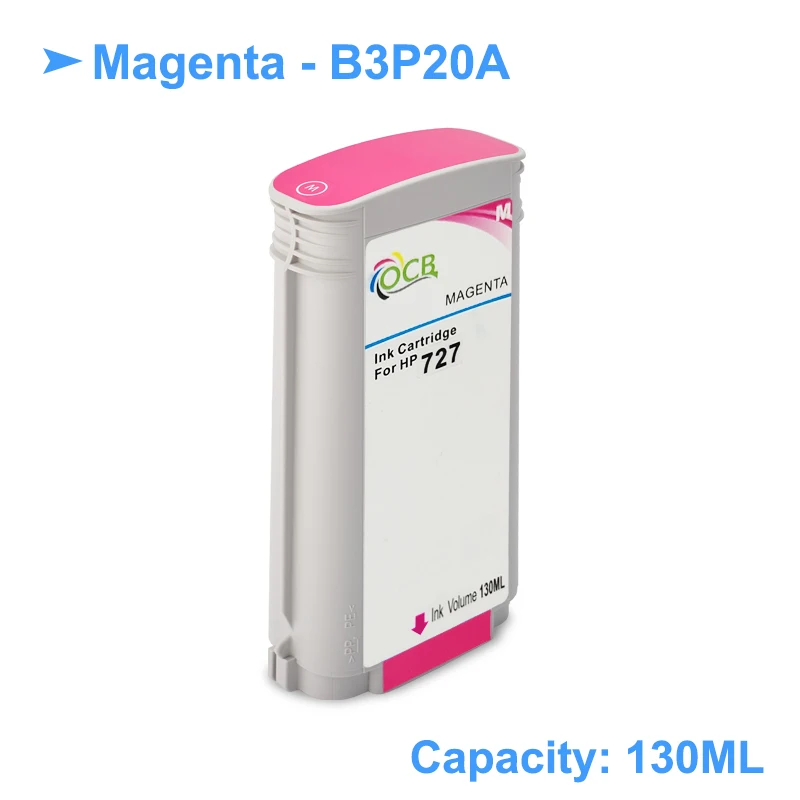 [Третьи вечерние бренды] для hp 727 сменный картридж для hp DesignJet T920 T930 T1500 T1530 T2500 T2530(PBK C M Y GY MBK - Цвет: 1PC HP727 -M