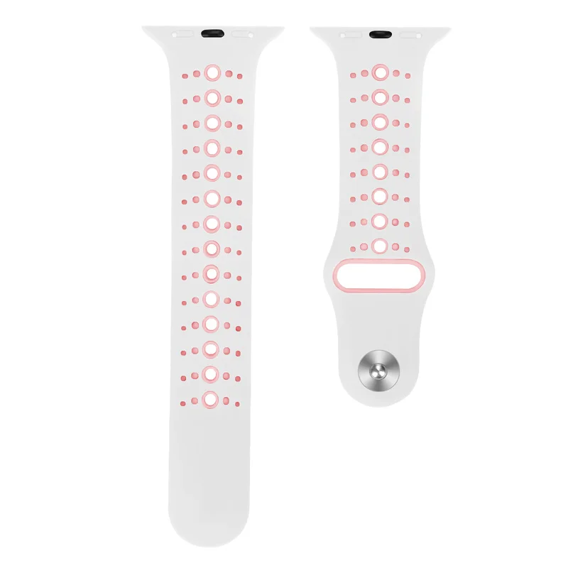 Силиконовый ремешок для Apple Watch 42 мм 38 40 44 спортивный стиль сменный Браслет IWatch
