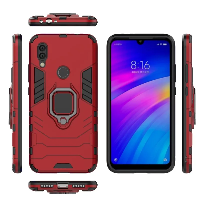 Чехол для Xiao mi Red mi Note 7 6 5 Pro Red mi 7 6 5 K20 Pro Poco F1 чехол с кольцом и подставкой для Xiaomi mi 9T 9 mi 8 SE A2 A1 Lite