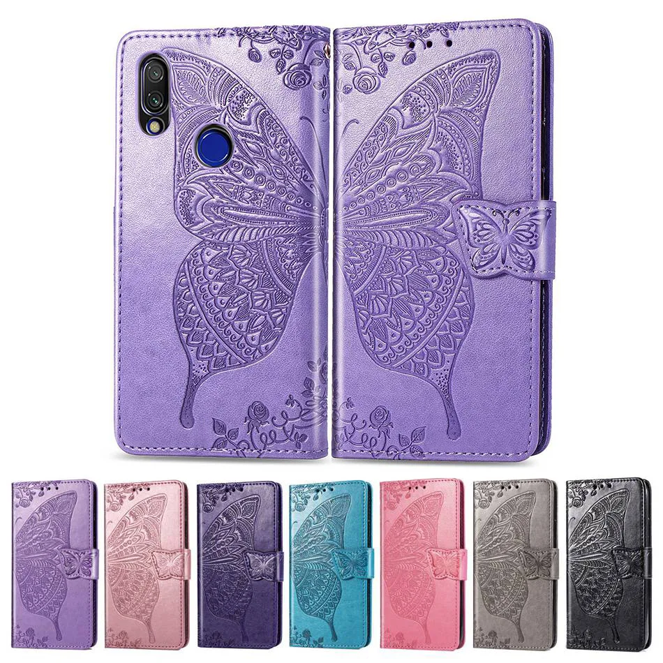Чехол-книжка для Xiaomi Redmi 7, бумажник из искусственной кожи чехол для Xiaomi Redmi 7, чехол с бабочкой, чехол для телефона s, чехол для Redmi 7