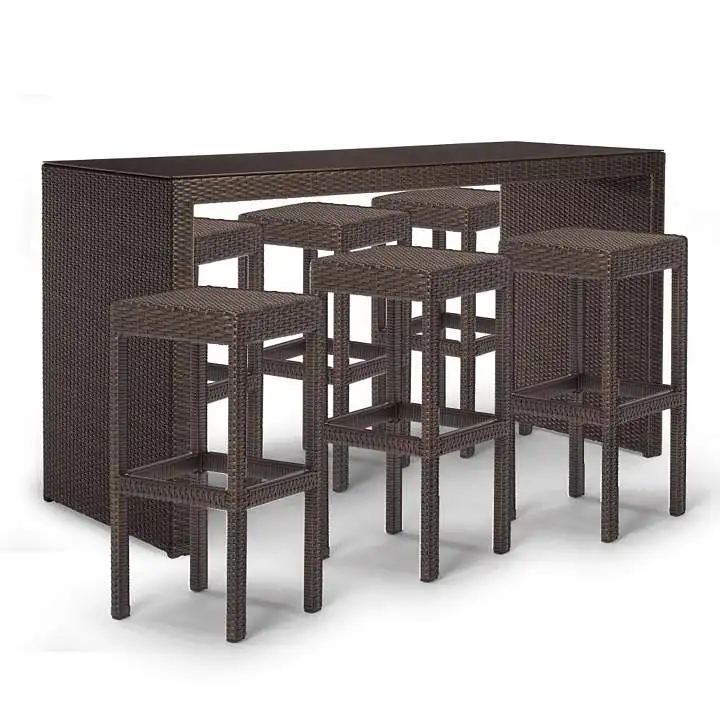 Поли мебель для бара из ротанга Палермо бар высота стулья и набор табуретов|bar