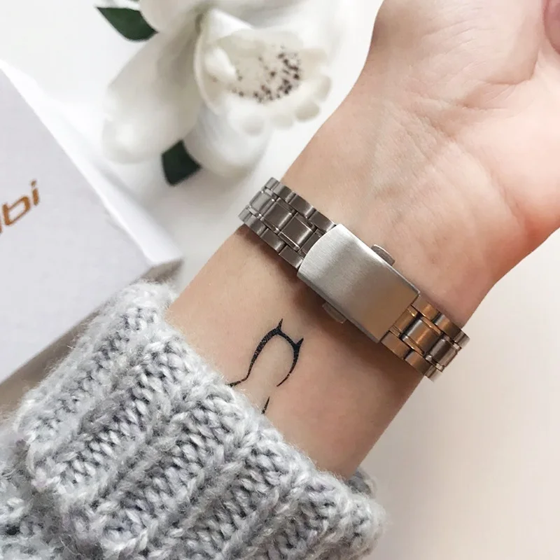 Серебряные женские часы SINOBI Роскошные Кварцевые стальные наручные Reloj Mujer