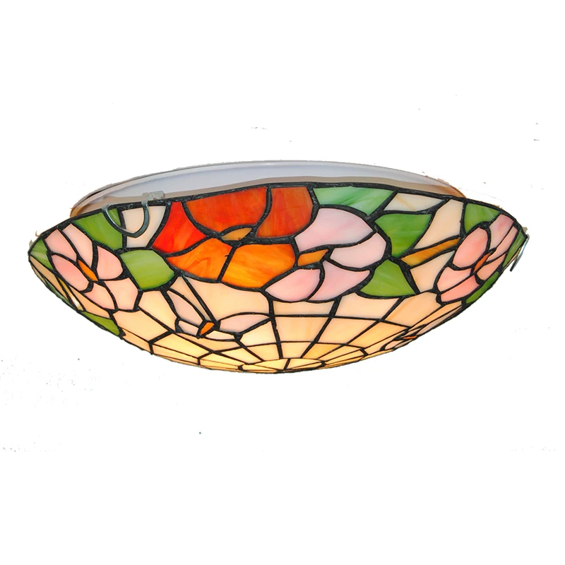 Европейский ретро светильник с бабочками и цветами потолочный 12/16 дюймов