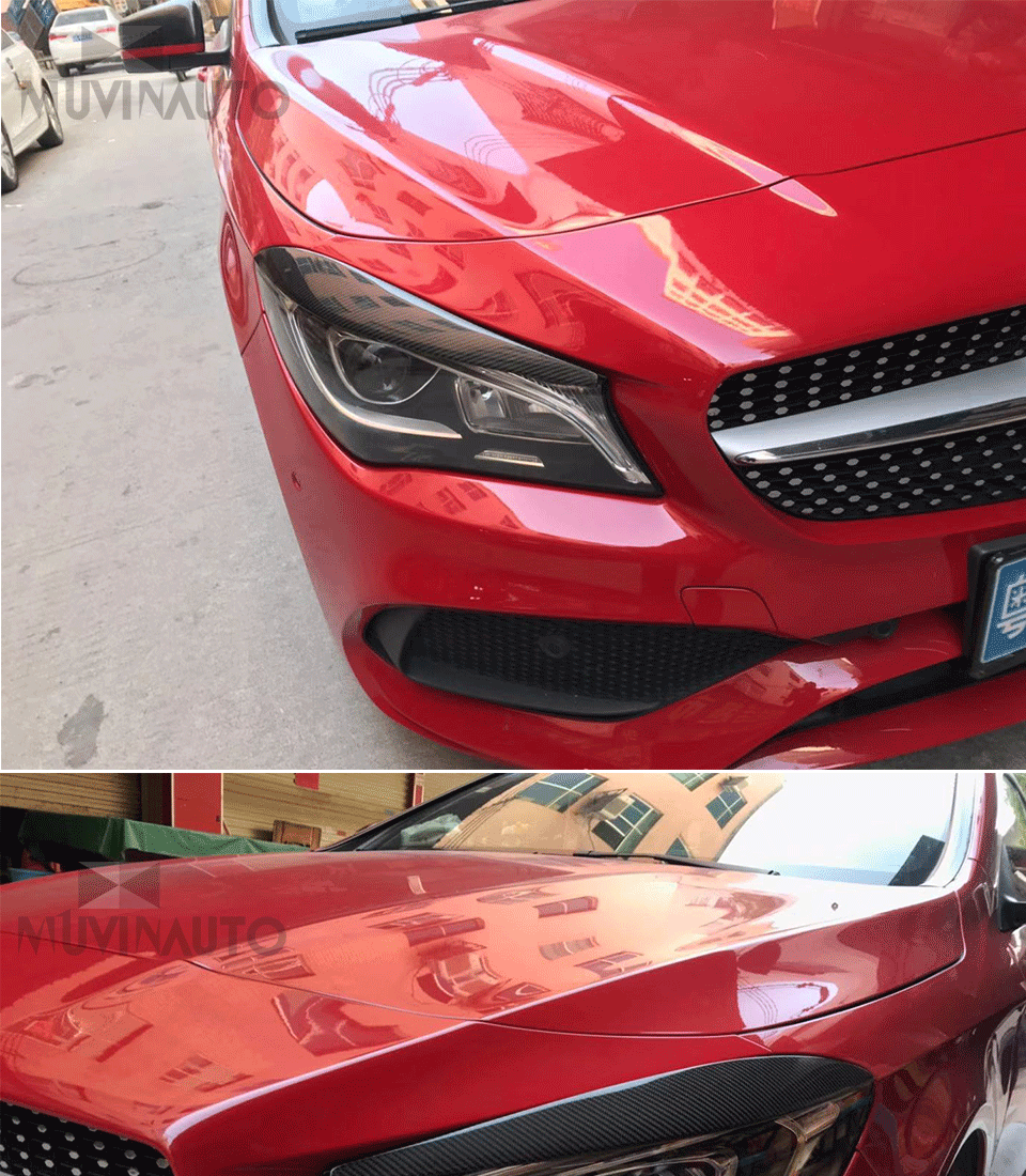 Для Benz CLA W117 лампа из углеродного волокна для бровей CLA 180 200 220 260 CLA углеродного волокна для бровей