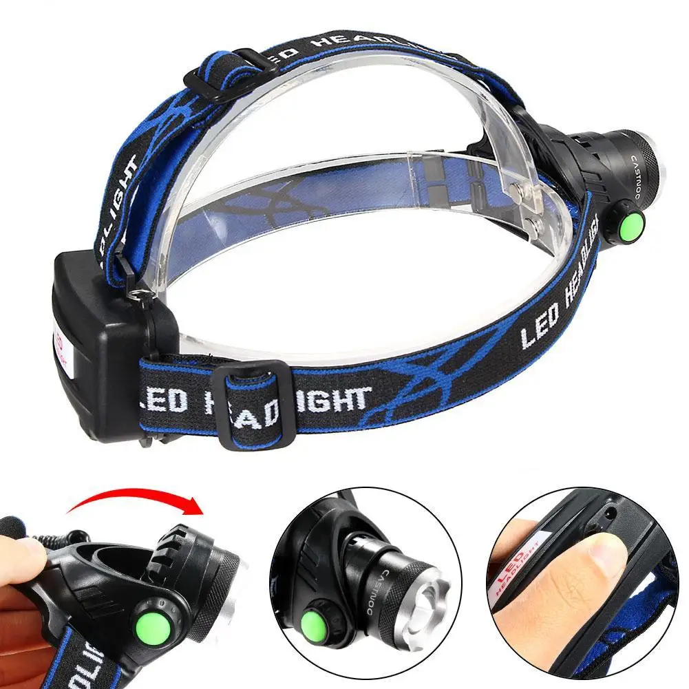 CASTNOO 3500 лм T6 светодиодный налобный фонарь Супер яркий 18650|headlamps light|hiking headlamphead torch |