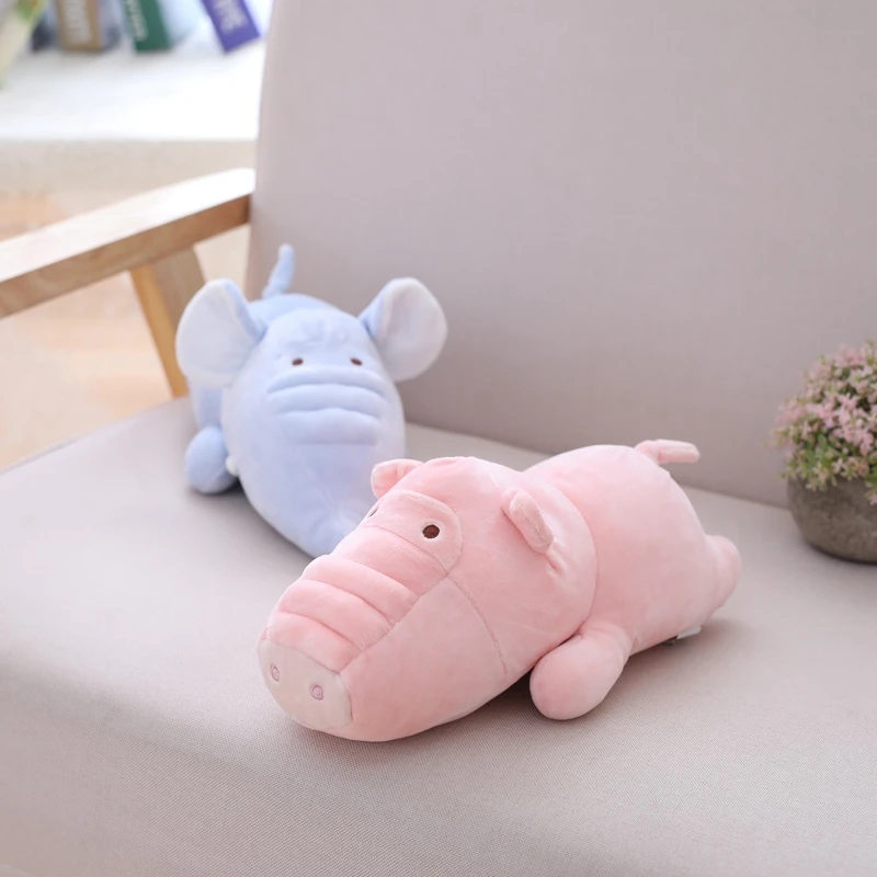 

Симпатичные розовые длинные плюшевые подушки в виде свиньи, мягкие игрушки в виде мультяшных животных, диван для детской кровати, для девоч...