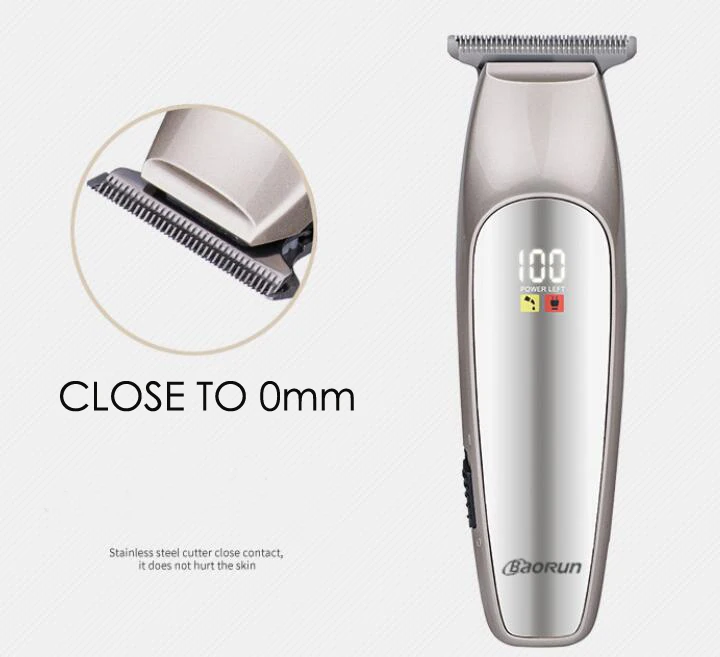 Baorun Professional Precision Hair Clipper Electric Trimmer close to 0mm Cutting Baldhead Shaving Machine Home Barber Tool | Бытовая