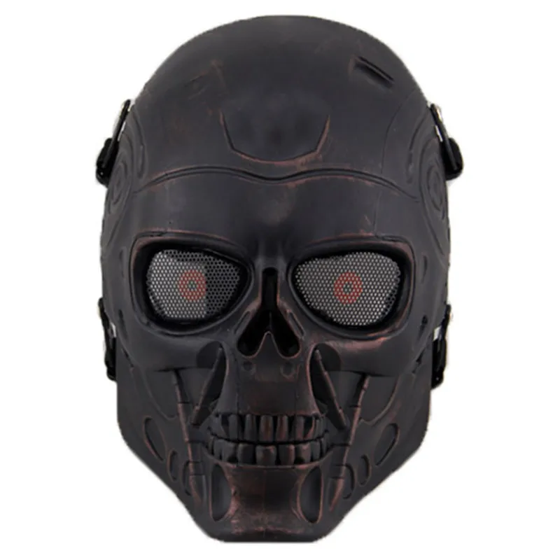 Бесплатная доставка маска Терминатора из двух частей маскарадный костюм на