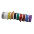24awg 6 м гибкий силиконовый провод и кабель Луженая медная проволока многожильный провод 10 цветов на выбор DIY проводное соединение