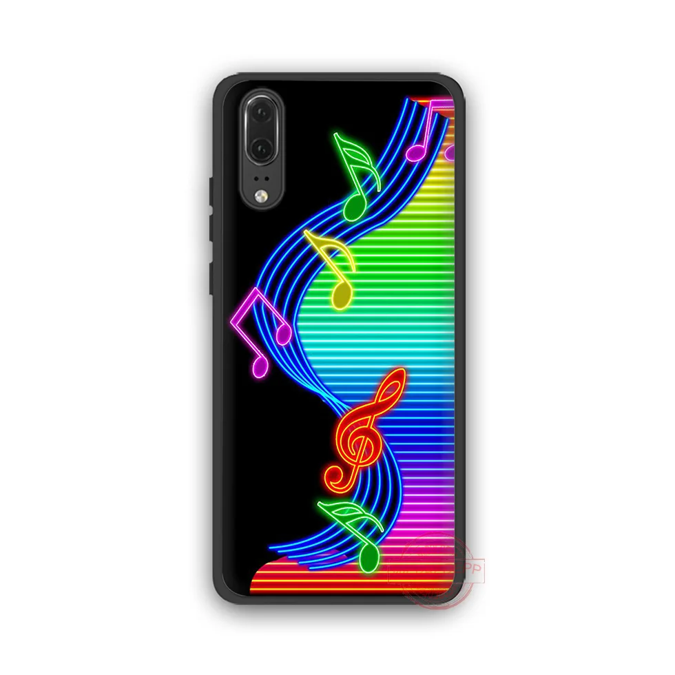 Чехол для телефона из ТПУ WEBBEDEPP Music note Huawei P10 P20 P30 Lite Pro Y6 Y7 prime 2018 Y9 2019 |