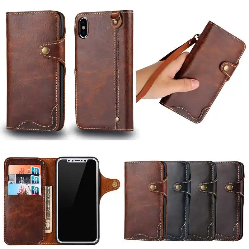 3D Genuine Leather Case For iPhone 11 pro 7 8 Plus 6 6S Wallet Stand Protect Flip for X XR XS Max phone Cover |