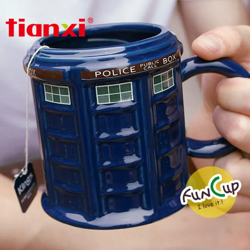 Кружка TIANXI Doctor Who классическая круглая кружка для полицейского участка ТАРДИСа