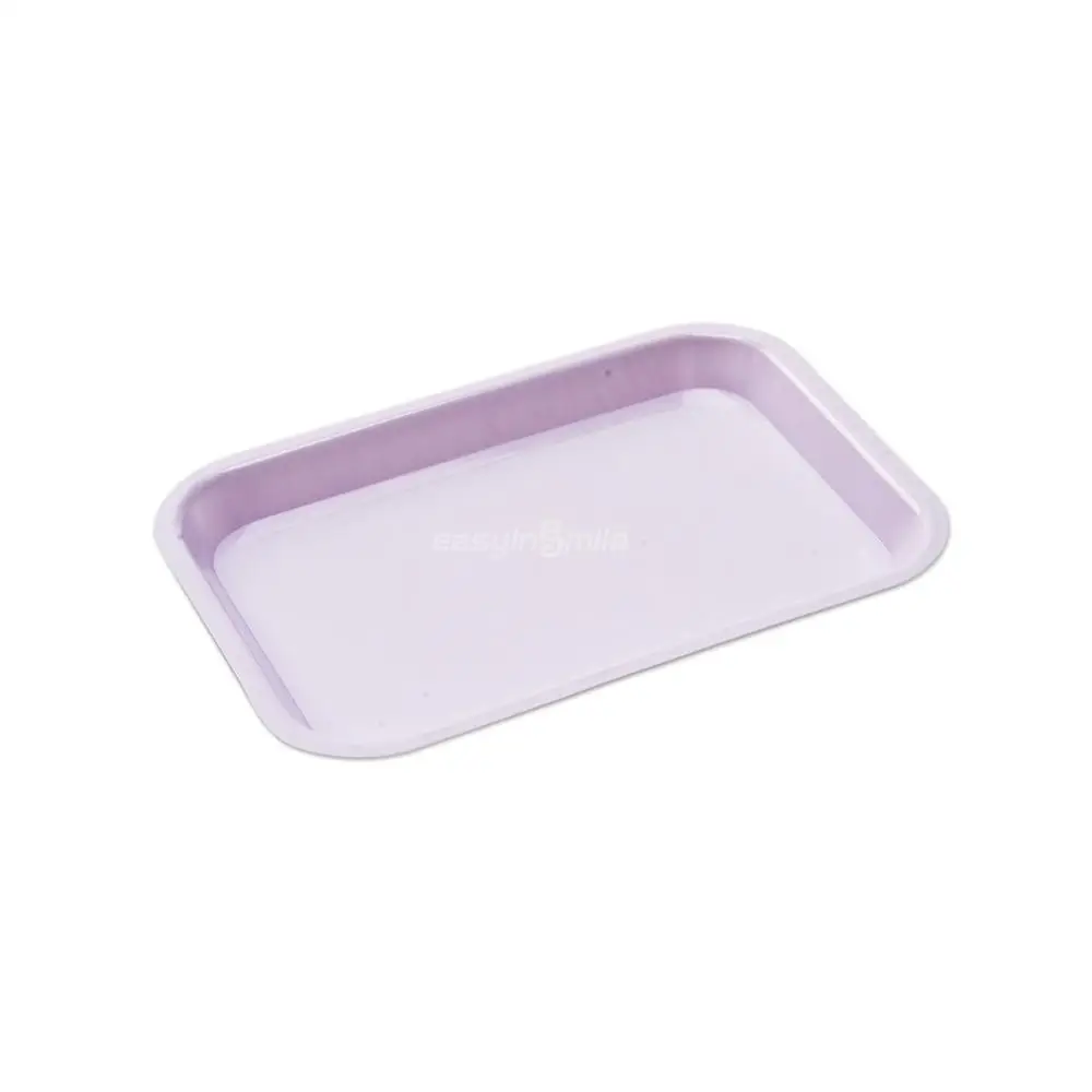 PURPLE 1 шт. EASYINSMILE стоматологический лоток плоский Размер F Мини-лоток для инструментов автоклав пластик 9-5/" x6-5/8" x7/8" - Цвет: PURPLE