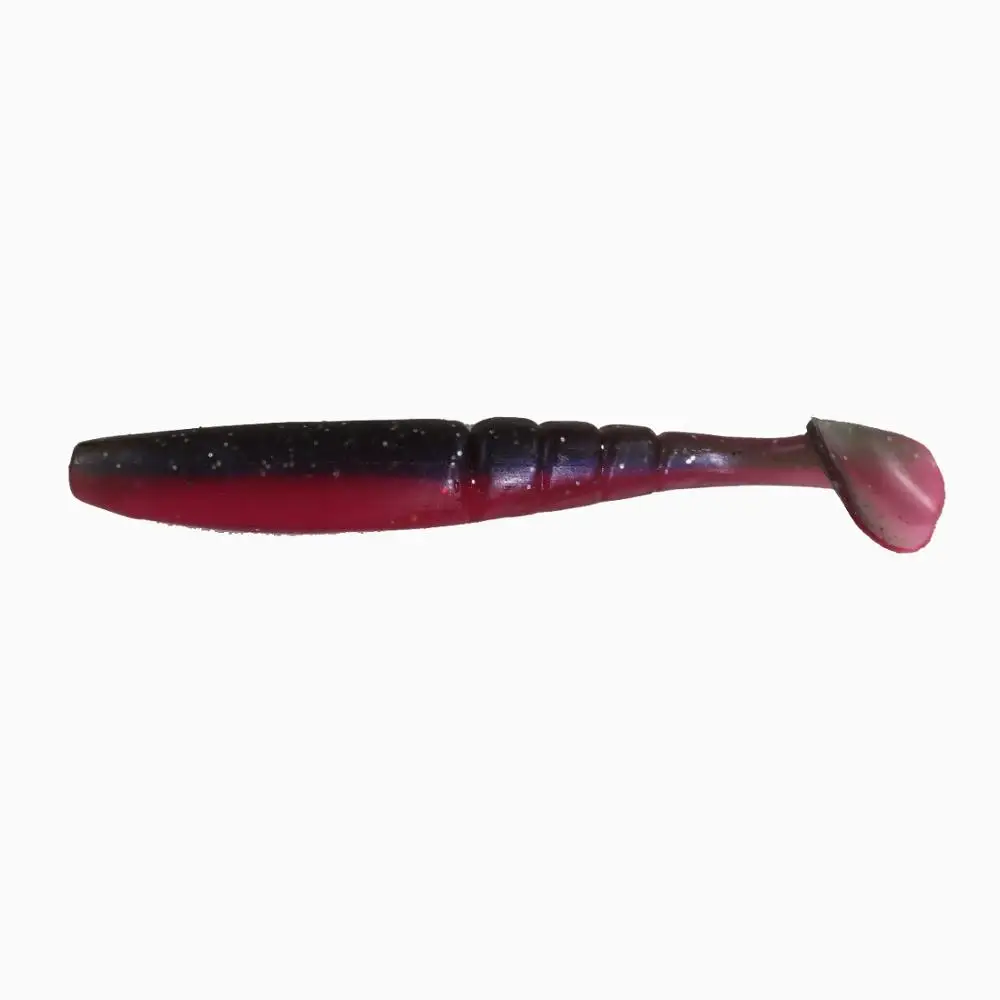 06 BassLegend-Japan One Up Shad Bait Bass Pike Zender Walleye плавающая приманка T Tail Shad 75 мм/5 г 6 шт - Цвет: 06