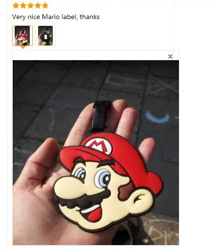 Super Mario Bros мультфильм ПВХ косплей брелок креативный мягкий резиновый багажный тег посадочный талон сумка бирки подвесные мешки с орнаментом