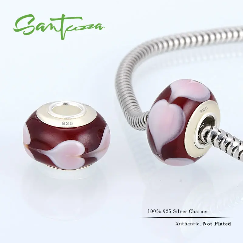 Муранские стеклянные бусины очаровательные подходят для браслета DIY