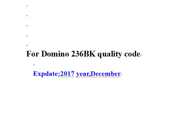 Код качества Для Domino 236BK 5 шт./партия | Компьютеры и офис