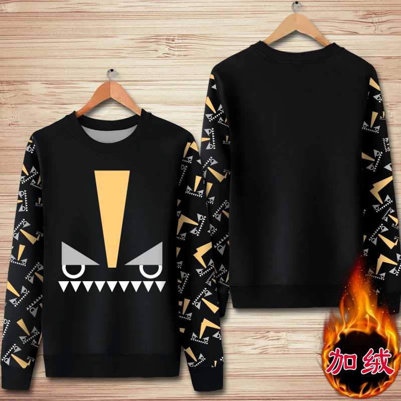

American style personalized monster printing fashion boutique pullover hoodies Autumn&Winter New quality sweatshirts men S-XXXXL