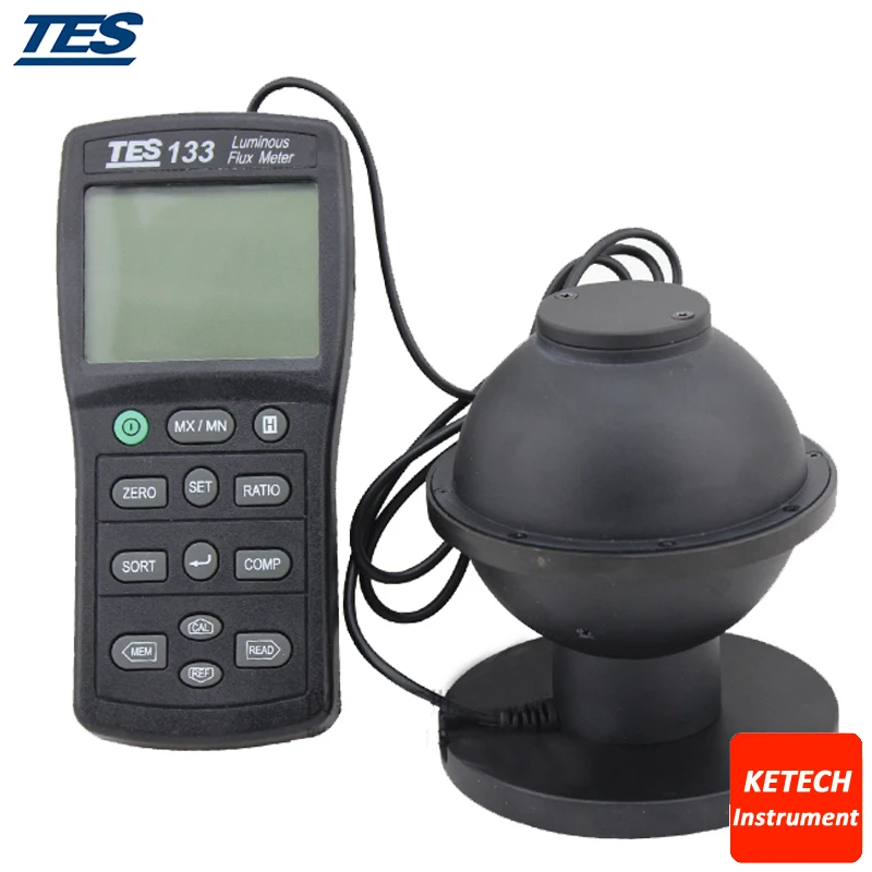 

TES133 LEDs, Small lamps, Fiber illuminators Light Meter Luminous Flux Meter