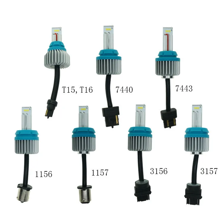 HNYRI CANBUS тормозные огни 7443 3157 1156 CSP 9-SMD T15 T16 90 Вт 6000лм Автомобильный светодиодный задний стоп-сигнал 912 фары задние противотуманные фары