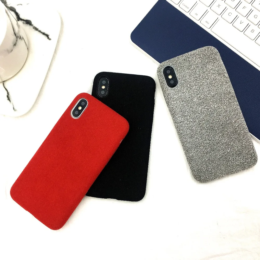 Чехол для Телефона iPhone 7 чехол iphone X роскошный красный простой мягкий из ТПУ 6 6S 8 Plus