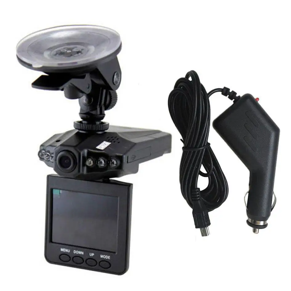 2 5 дюймов 270 градусов LCD HD DVR Автомобильная камера 6 светодиодный IR Traffic цифровой