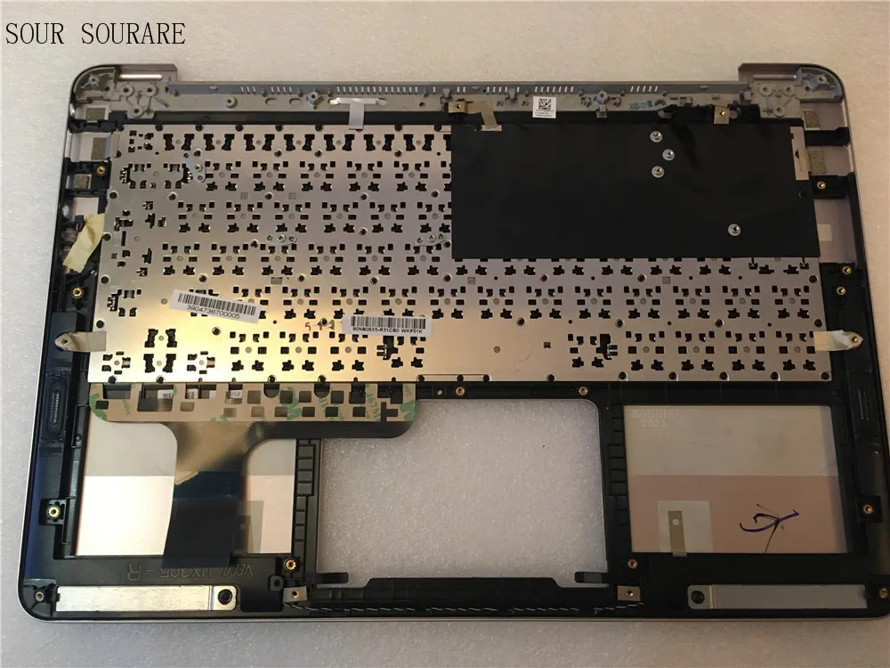 Чехол Four sourare для Asus UX305 UX305FA Silver C с черной клавиатурой США|Сумки и чехлы ноутбуков|