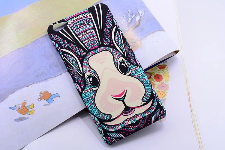 3D Марка Животных Лев Волк Pattern Сова Жесткий Задняя Полная Крышка Телефона case для