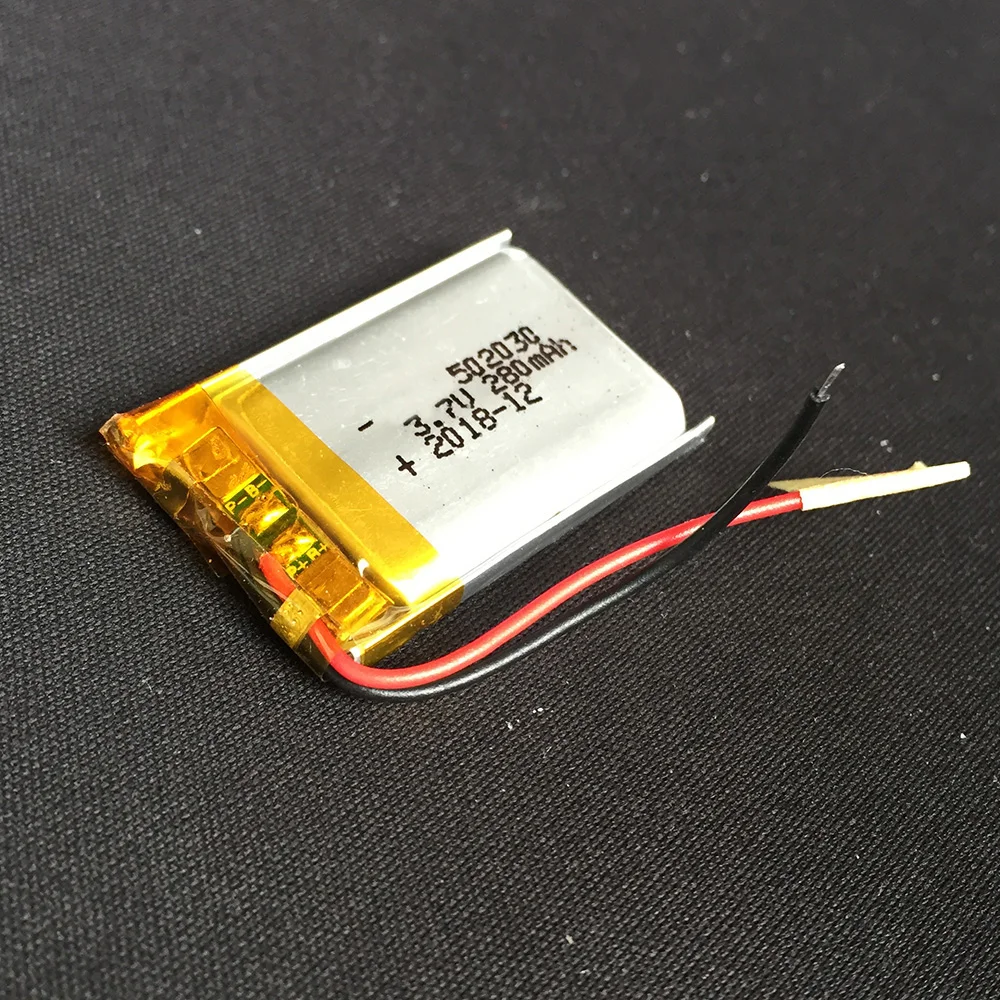 Портативные Li Po аккумуляторы 280 мАч 2/4 шт. 3 7 В 502030 GPS MP3 MP4 bluetooth колонки гарнитуры pos