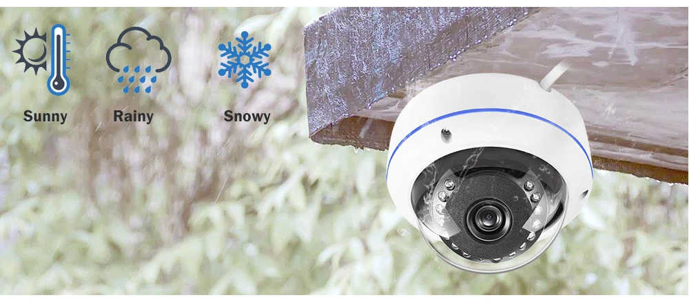USAFEQLO широкоугольная купольная камера Metail HD IP камера 4MP 5MP 8MP Крытый Открытый H.264/H.265 камера 15 светодиодов cctv Камера