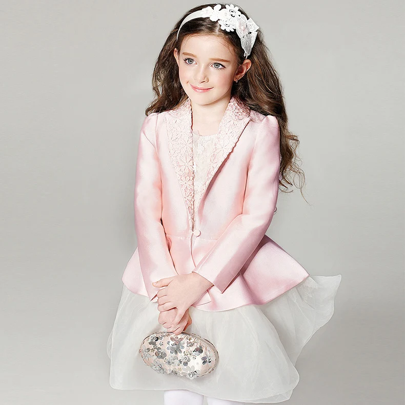 2018 брендовый Блейзер высшего качества для девочек формальный свадебный