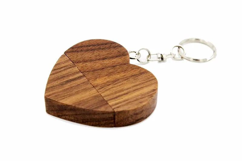 JASTER USB флеш-накопитель с деревянным сердцем, 64 ГБ, 32 ГБ, 16 ГБ, 8 ГБ, 4 Гб, u-диск, USB 2,0, карта памяти, фотографии, свадебные подарки