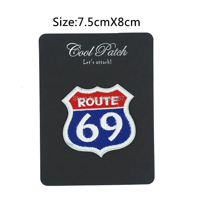 3 &quotкрасные синие нам маршрут 69 халат с вышивкой мотоцикла Байкерский жилет