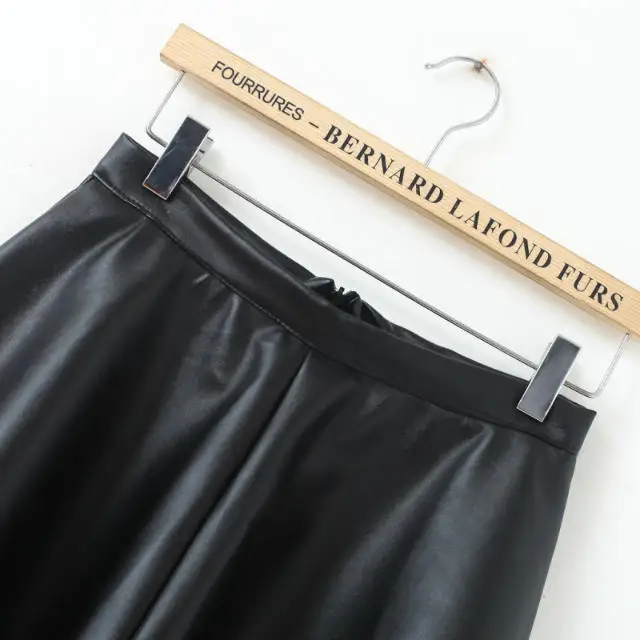 Женская юбка из искусственной кожи в стиле преппи весна лето осень 2015 новинка