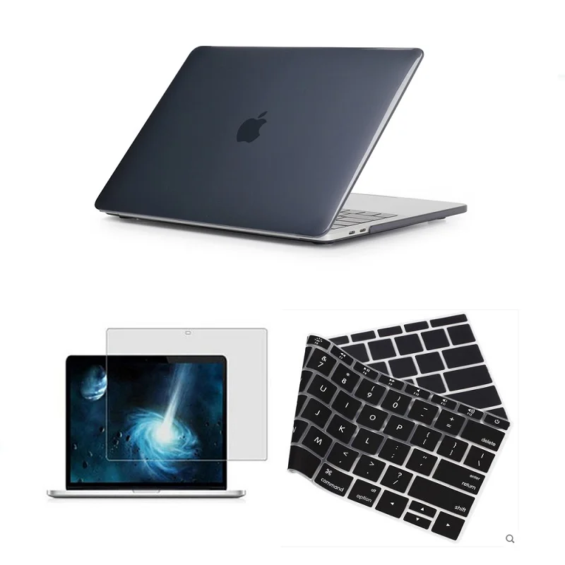 Прозрачный жесткий чехол для ноутбука + клавиатуры пленка экрана только Apple MacBook