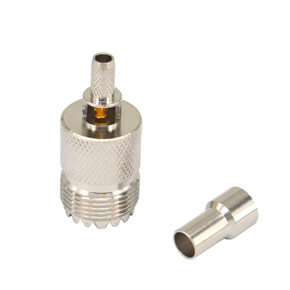 2 шт. обжимные соединители для окон UHF Female SO239 SO 239 RG58 RG142 LMR195 RG400 RF|Соединители| |