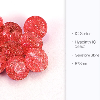 Gemstone stone 8 Кристалл гиацинт Ледяной цветок серии стекло драгоценный камень создание Стразы дизайн ногтей украшения камень Точка назад для изготовления ювелирных изделий - Цвет: Gemstone stone 8