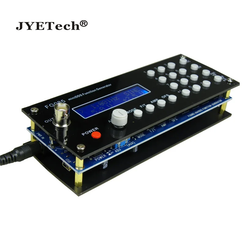 JYETech miniDDS функциональный генератор Полный Собранный адаптер питания в комплекте