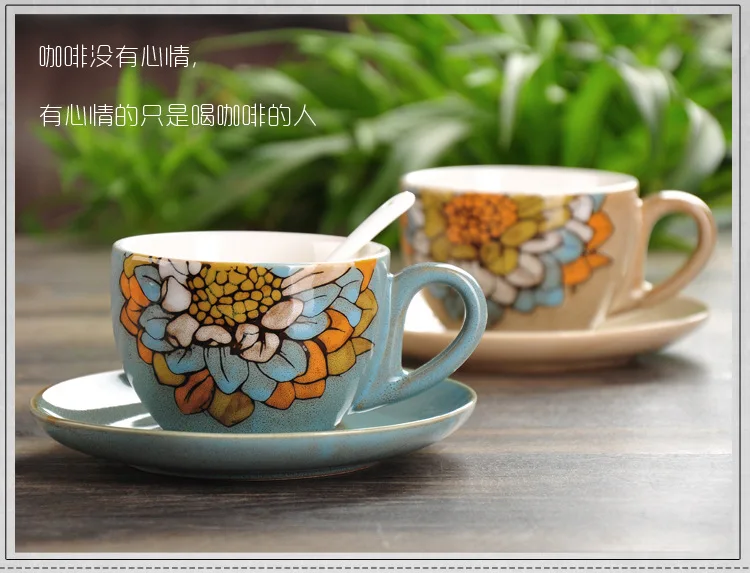 Особенности ретро ручная роспись набор керамических чашек Европейский стиль